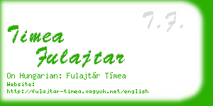 timea fulajtar business card